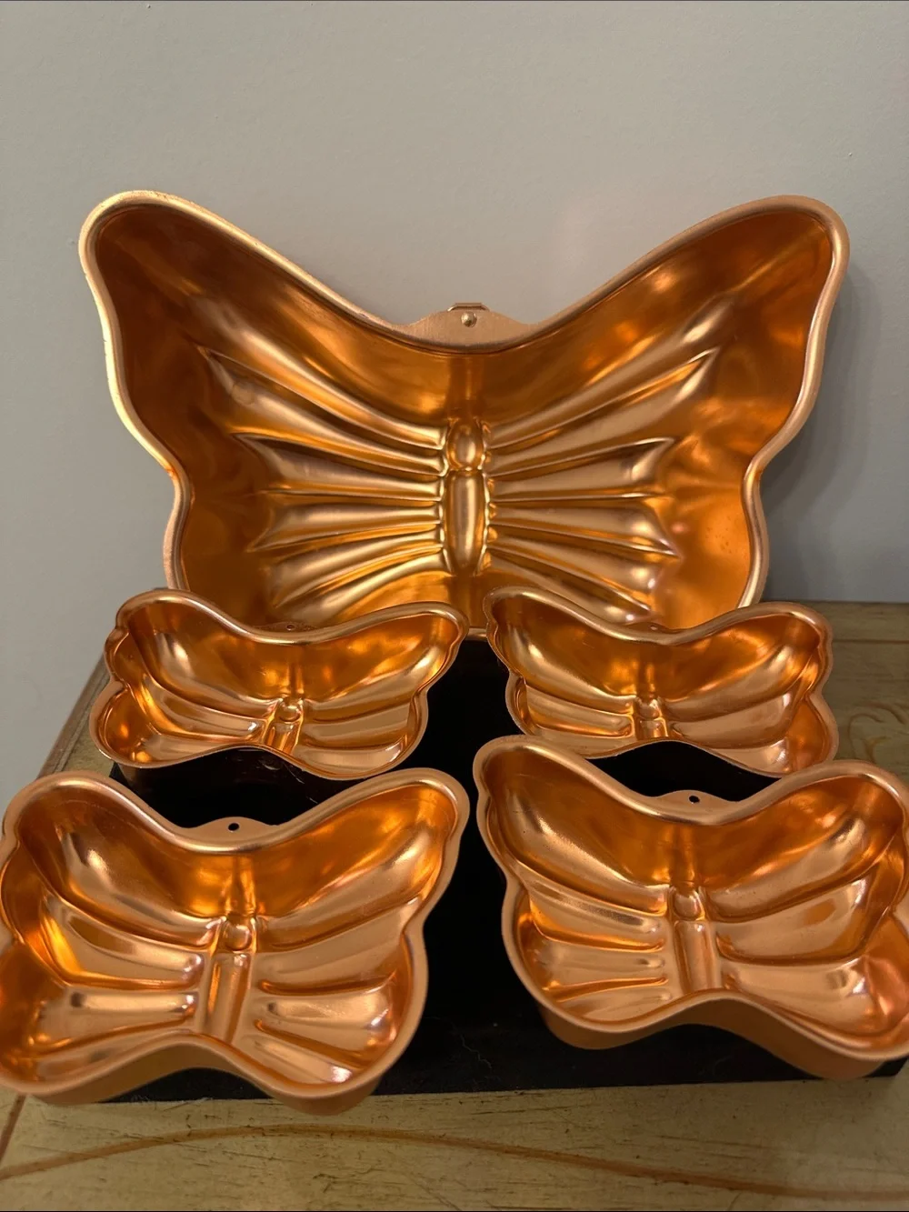Butterfly Copper Moulds - Set of 5